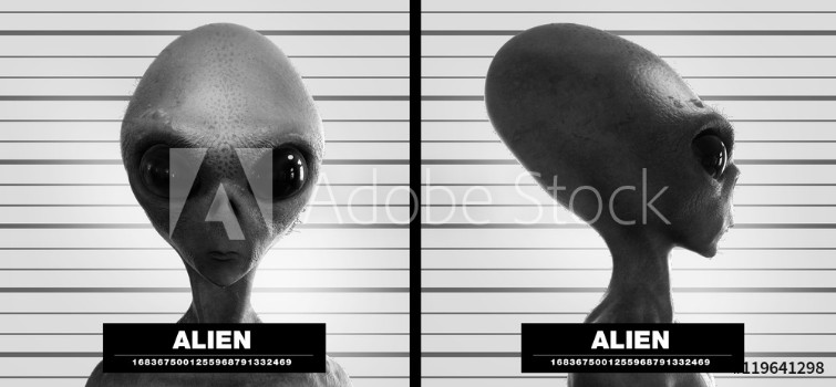 Bild på alien suspect